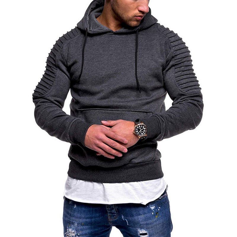 Heren Hoodies Mode Geplooide Hoodie