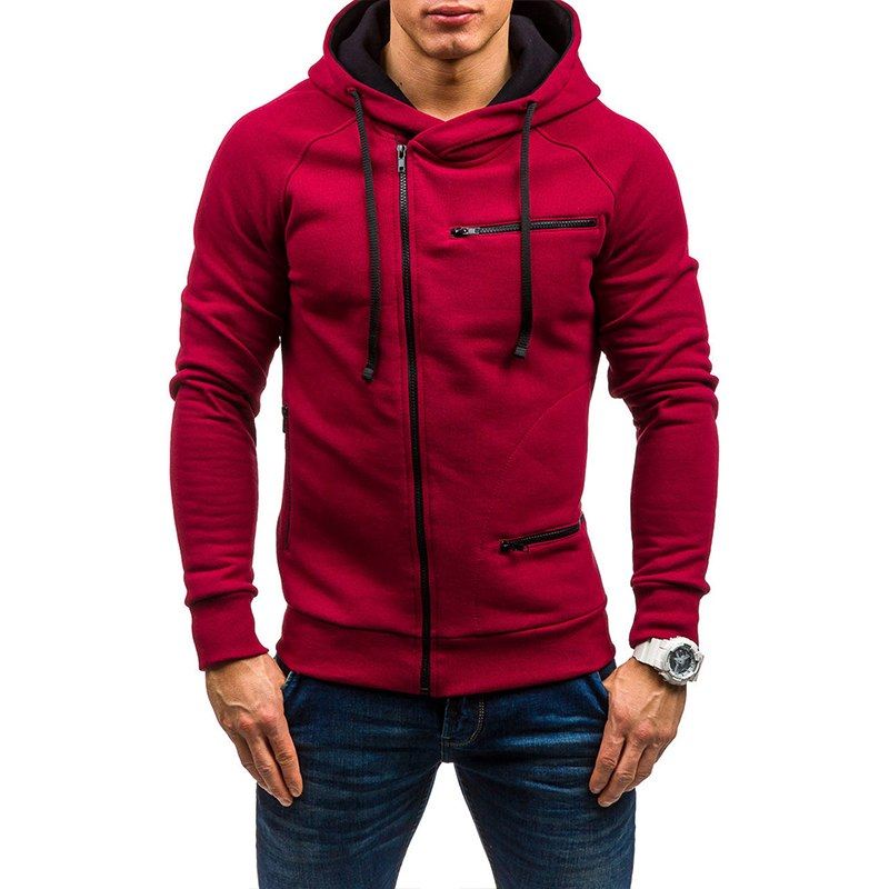 Heren Hoodies Mode-hoodie In Effen Kleur