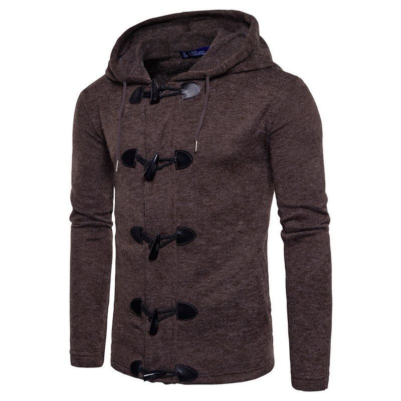 Heren Hoodies Mode Hoodie Met Dubbele Rij Knopen