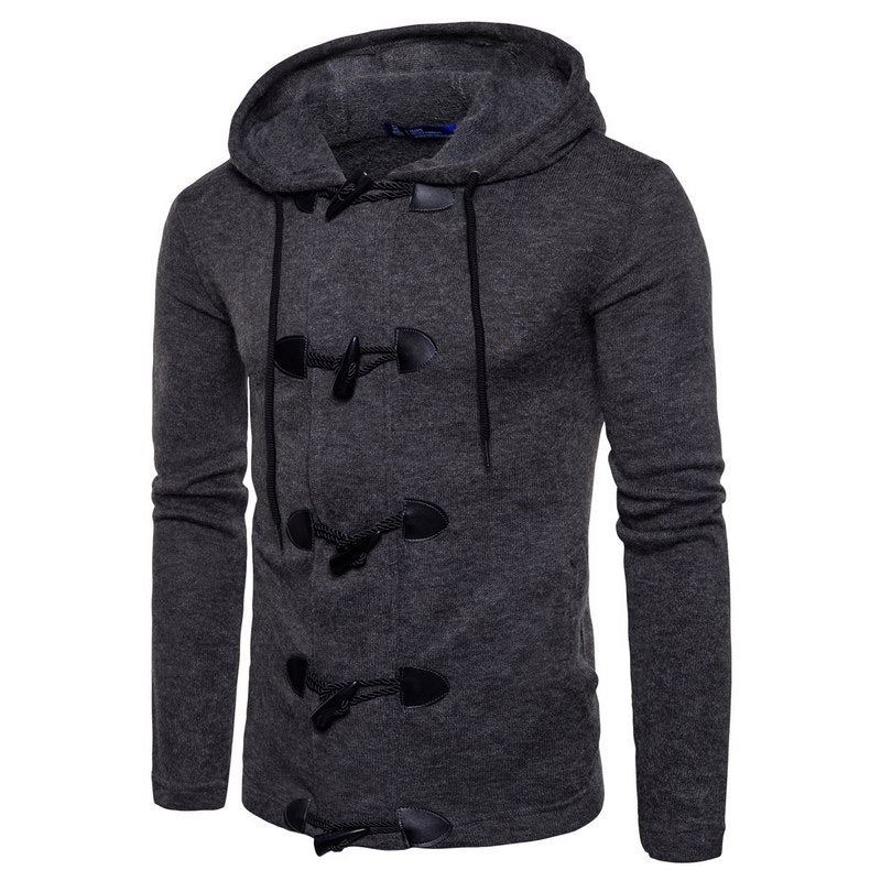 Heren Hoodies Mode Hoodie Met Dubbele Rij Knopen