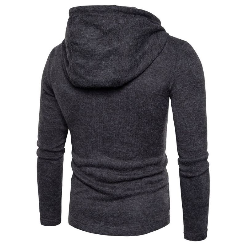 Heren Hoodies Mode Hoodie Met Dubbele Rij Knopen