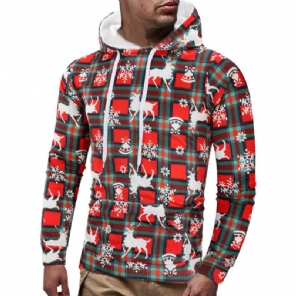 Heren Hoodies Mode Warme Elanden Hoodie