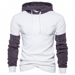 Heren Hoodies Patchwork Casual Streetwear-hoodie