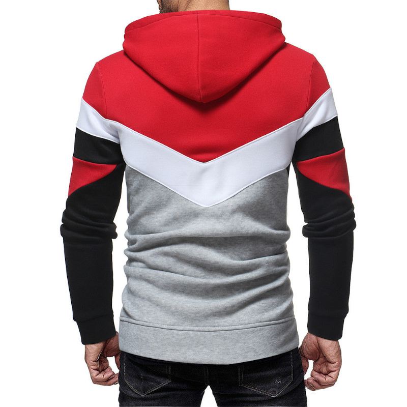 Heren Hoodies Patchwork Hoodie Met Lange Mouwen