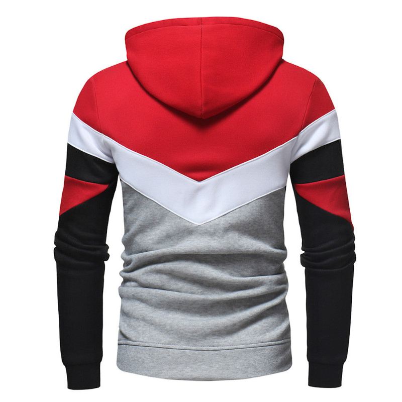 Heren Hoodies Patchwork Hoodie Met Lange Mouwen