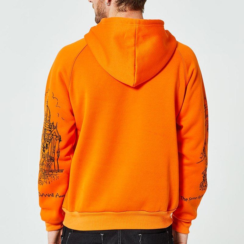 Heren Hoodies Populaire Hoodie Met Mouwen En Print