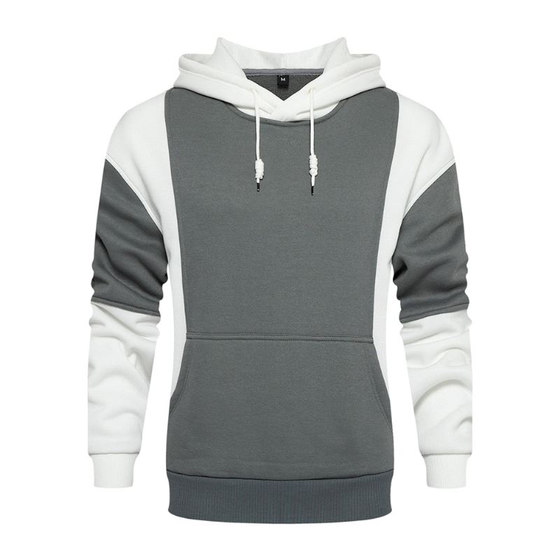 Heren Hoodies Stijl Patchwork Streetwear-hoodie