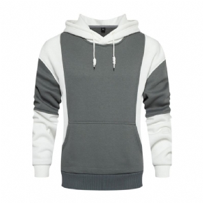 Heren Hoodies Stijl Patchwork Streetwear-hoodie