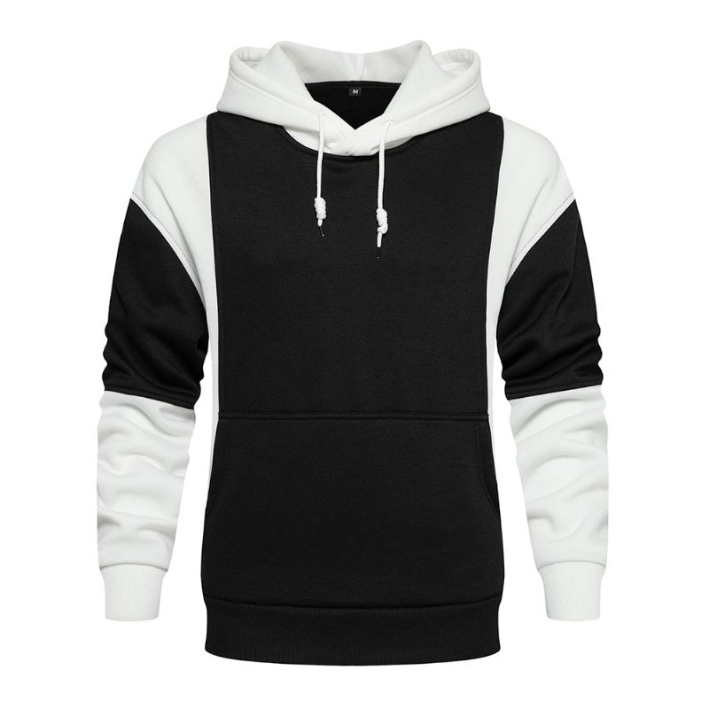 Heren Hoodies Stijl Patchwork Streetwear-hoodie