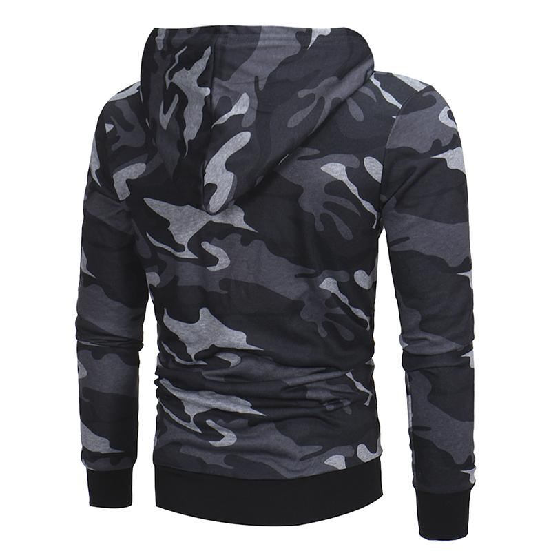 Hooded Camouflage Hoodies Heren Sweatshirt