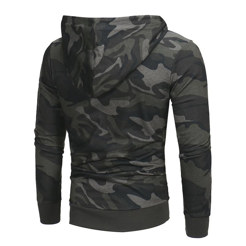 Hooded Camouflage Hoodies Heren Sweatshirt