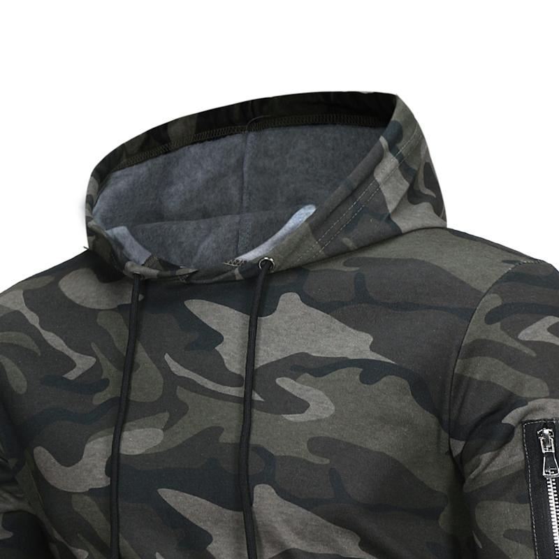 Hooded Camouflage Hoodies Heren Sweatshirt