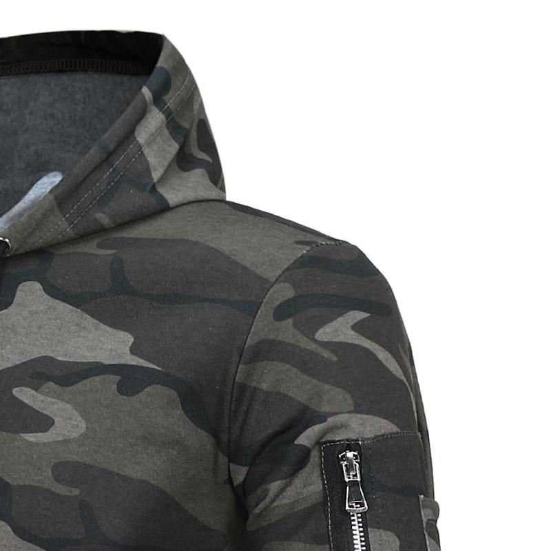 Hooded Camouflage Hoodies Heren Sweatshirt