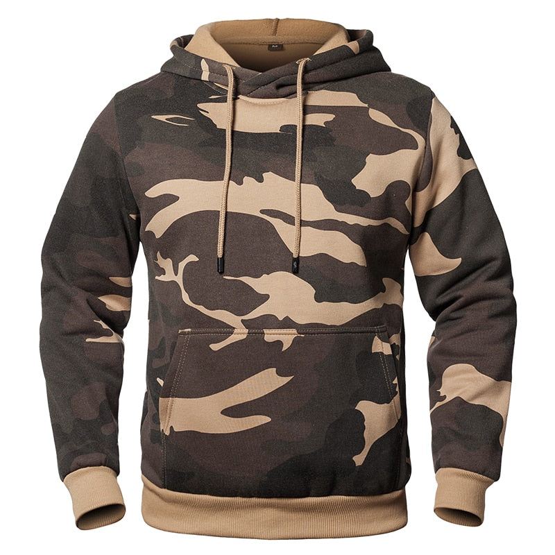 Hoodies Heren Camouflage Militaire Fleece Hoodie