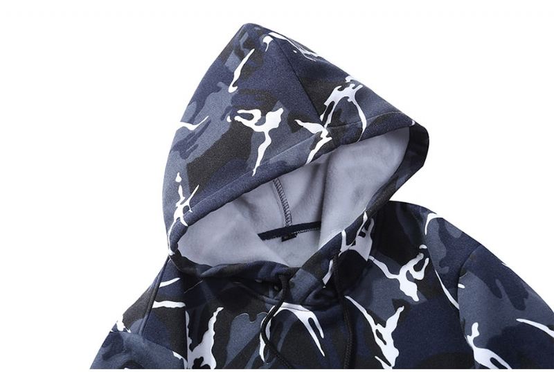 Hoodies Heren Camouflage Militaire Fleece Hoodie