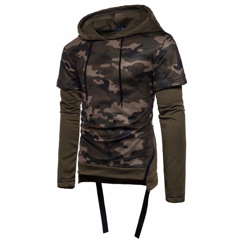 Hoodies Heren Camouflage Mode Tweedelige Hoodie