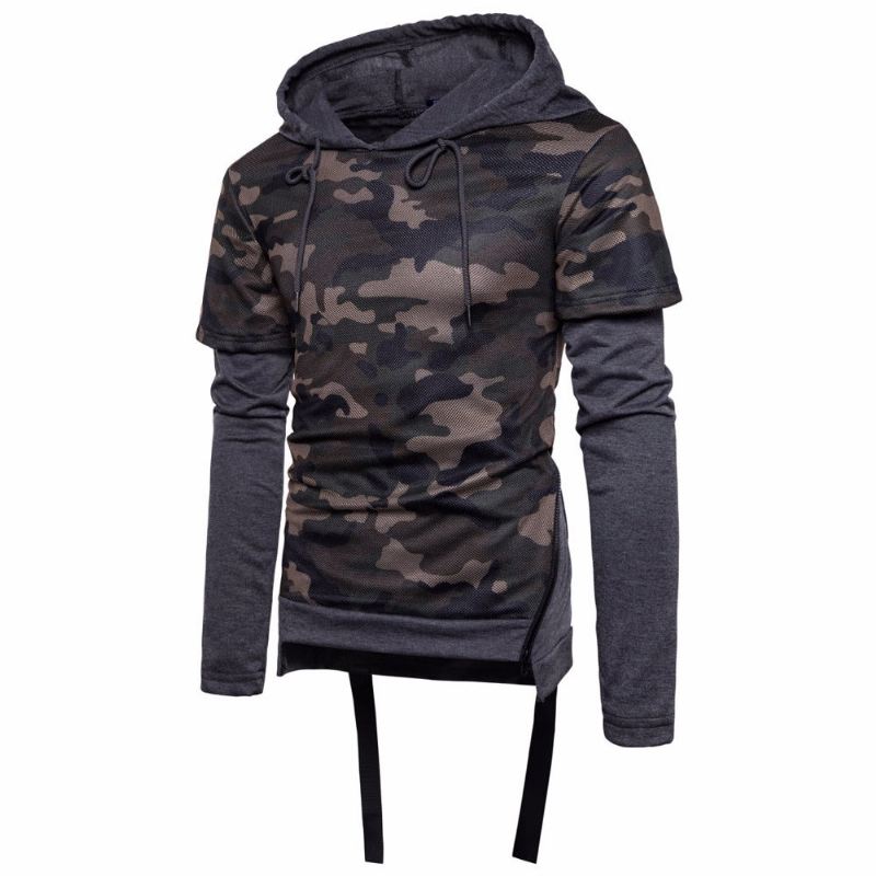 Hoodies Heren Camouflage Mode Tweedelige Hoodie