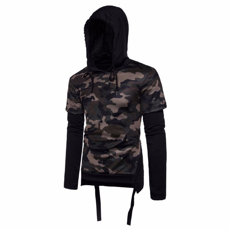 Hoodies Heren Camouflage Mode Tweedelige Hoodie