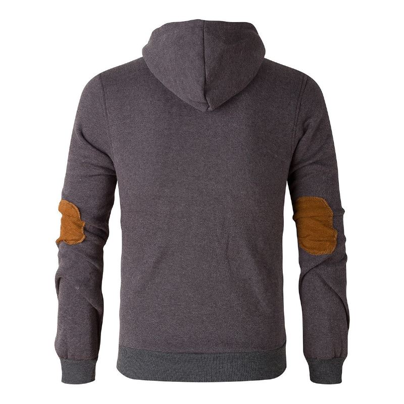 Hoodies Heren Fleece Hoodie Met Houten Knopen