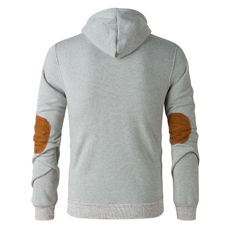 Hoodies Heren Fleece Hoodie Met Houten Knopen