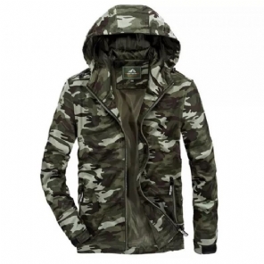 Hoodies Heren Hoodie Van Fleece Met Camouflageprint