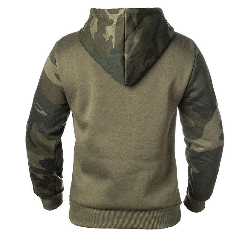 Hoodies Heren Leger Tactische Camouflage Fleece Hoodie