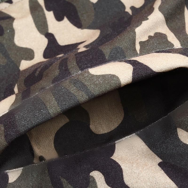 Hoodies Heren Winterjas Met Dikke Fleece En Camouflageprint