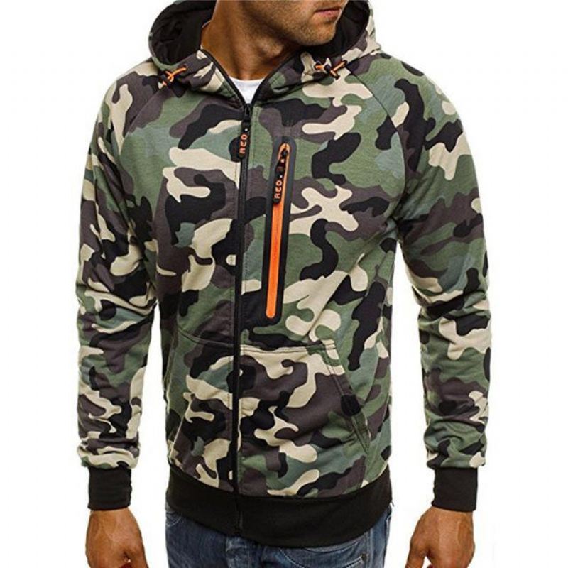 Winter Causale Camo Hoodies