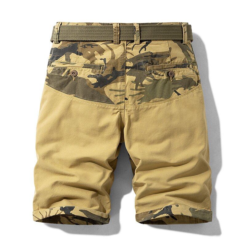 Half Camouflage Losse Cargoshort Korte Broeken Heren