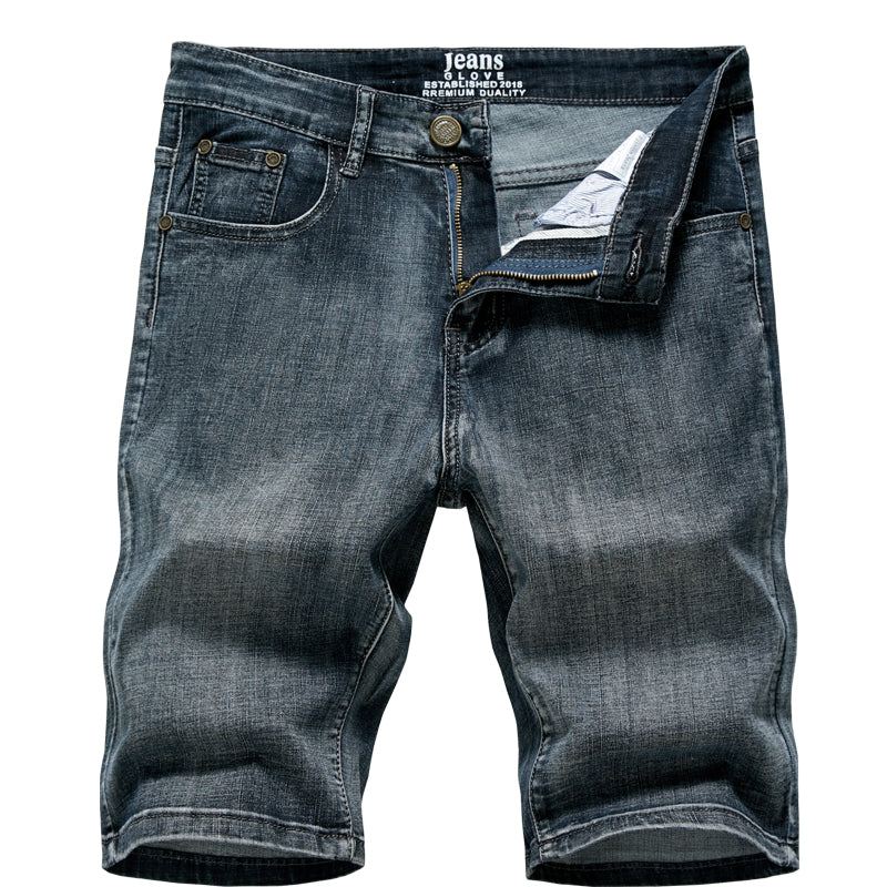 Heren Dunne Sectie Fashion Slim Business Jeans Shorts