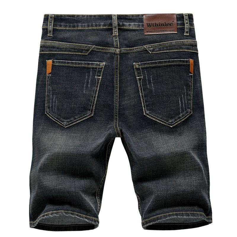 Heren Dunne Sectie Fashion Slim Business Jeans Shorts