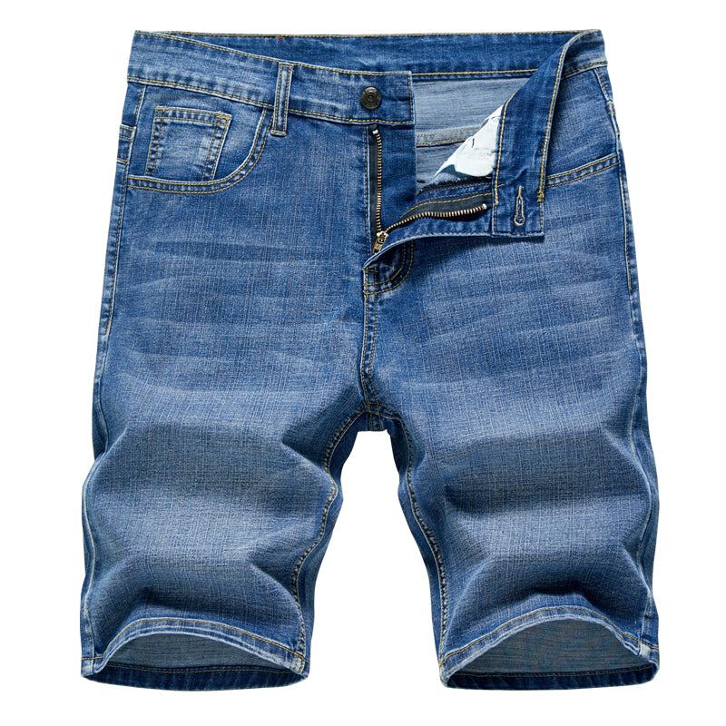 Heren Dunne Sectie Fashion Slim Business Jeans Shorts