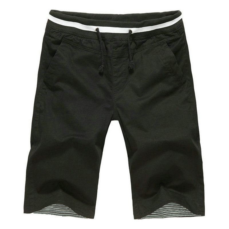 Heren Katoenen Knielange Shorts