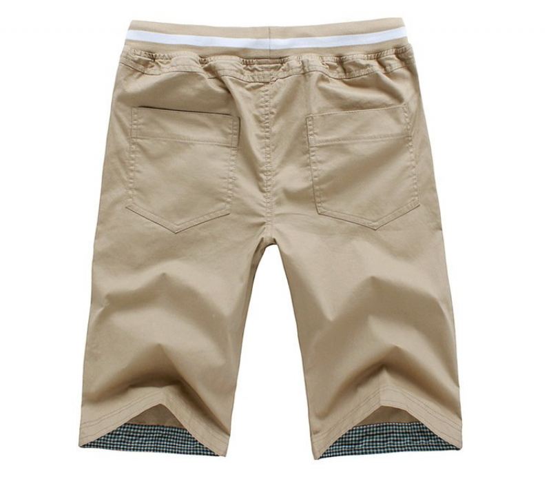 Heren Katoenen Knielange Shorts