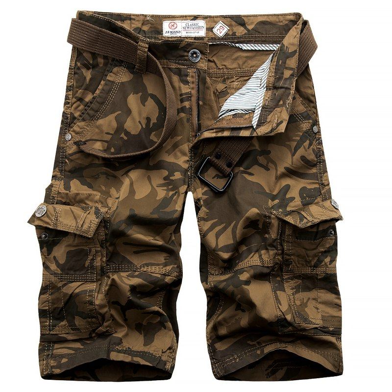 Heren Korte Broeken Camouflage Losse Cargoshort