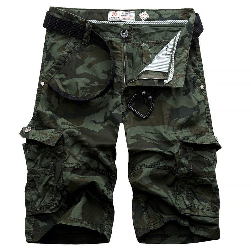 Heren Korte Broeken Camouflage Losse Cargoshort