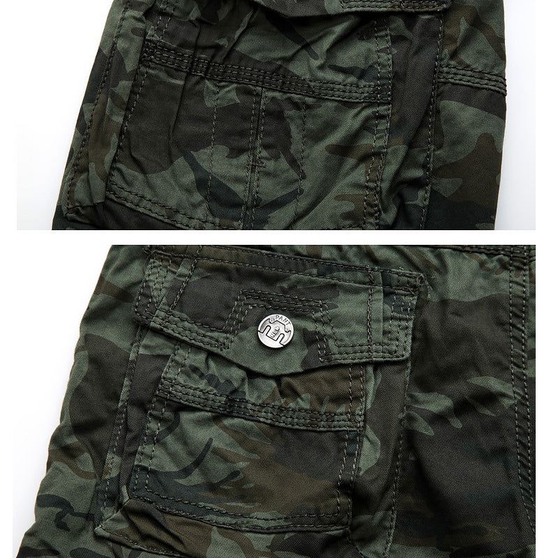 Heren Korte Broeken Camouflage Losse Cargoshort