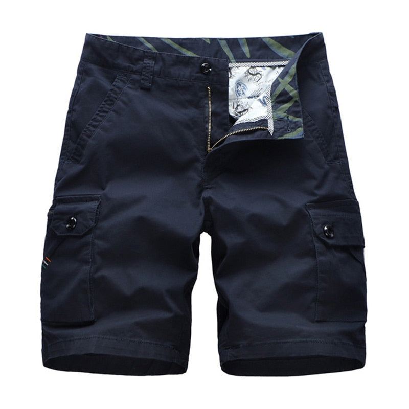 Heren Korte Broeken Cargo Multi Poket Solid Short