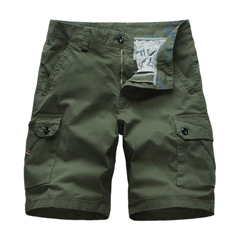 Heren Korte Broeken Cargo Multi Poket Solid Short