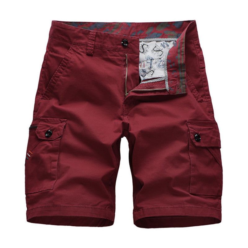 Heren Korte Broeken Cargo Multi Poket Solid Short