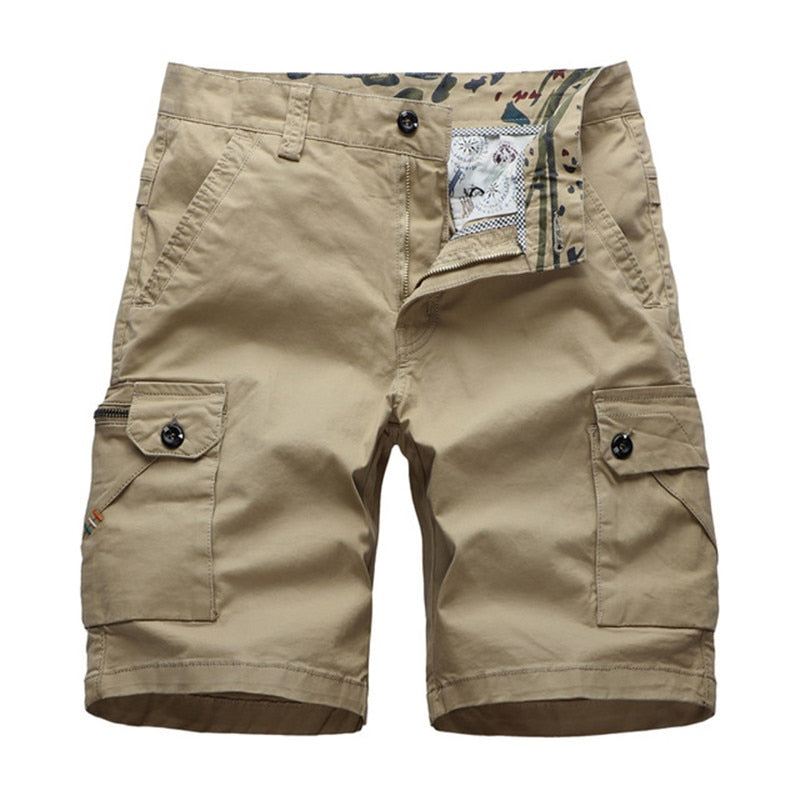 Heren Korte Broeken Cargo Multi Poket Solid Short