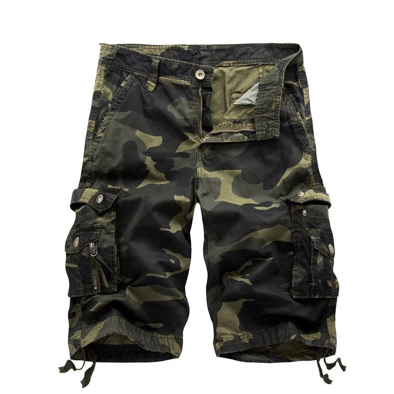 Heren Korte Broeken Cargoshort Met Militaire Camouflage