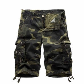 Heren Korte Broeken Cargoshort Met Militaire Camouflage