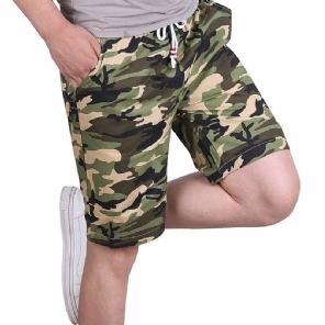 Heren Korte Broeken Strandshort In Camouflagestijl