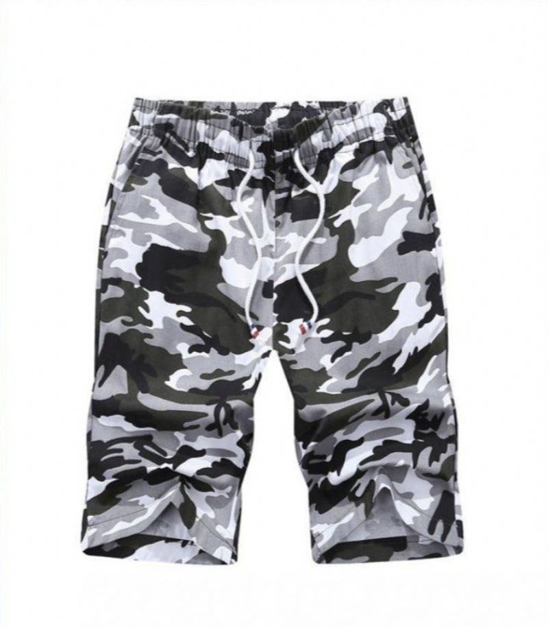 Heren Korte Broeken Strandshort In Camouflagestijl