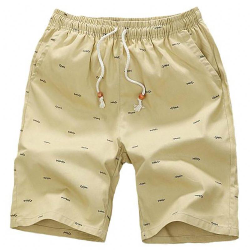 Heren Korte Broeken Strandshort Met Elastische Taille