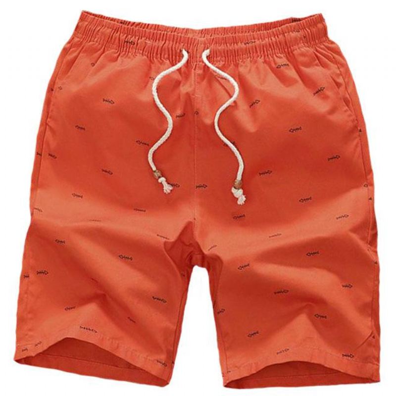 Heren Korte Broeken Strandshort Met Elastische Taille