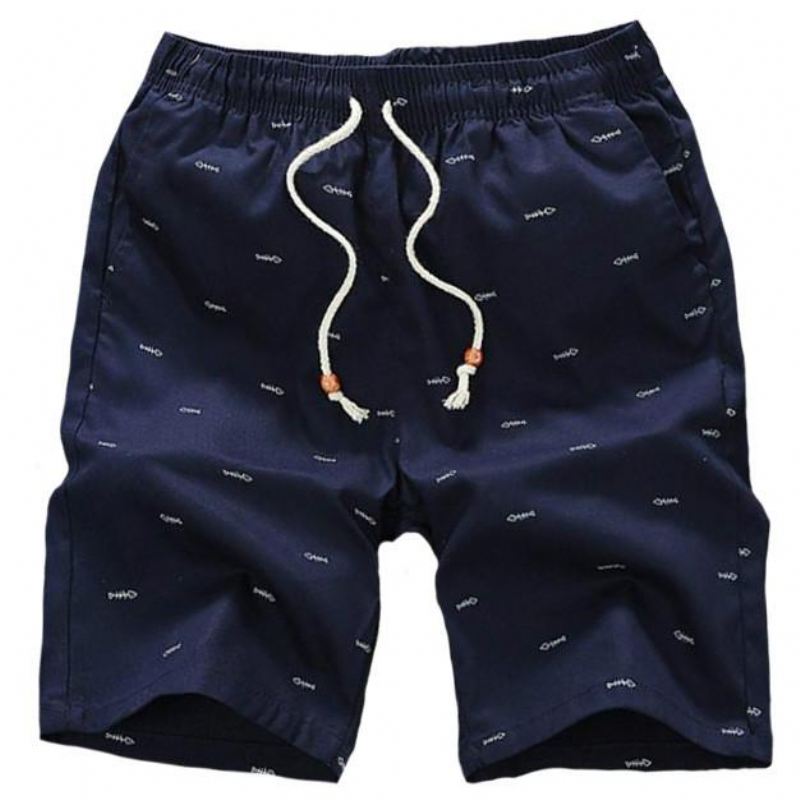 Heren Korte Broeken Strandshort Met Elastische Taille