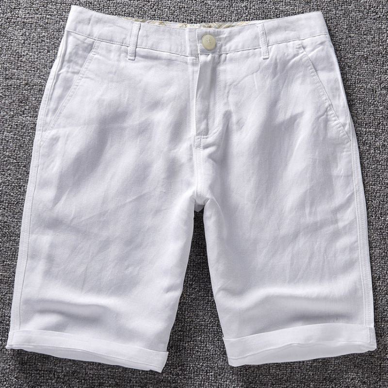 Heren Zomerse Linnen Stijl Shorts