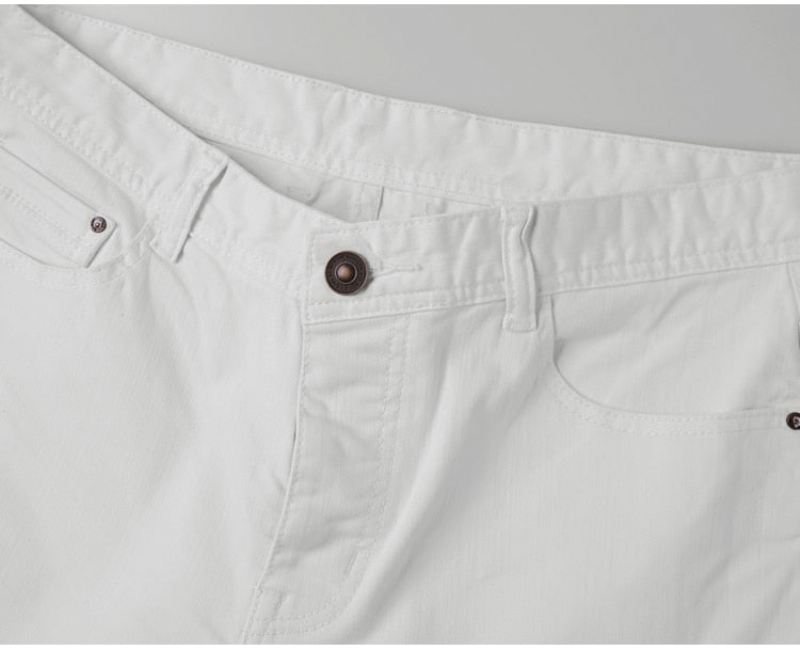 Italiaans Design Witte Elastische Short Korte Broeken Heren